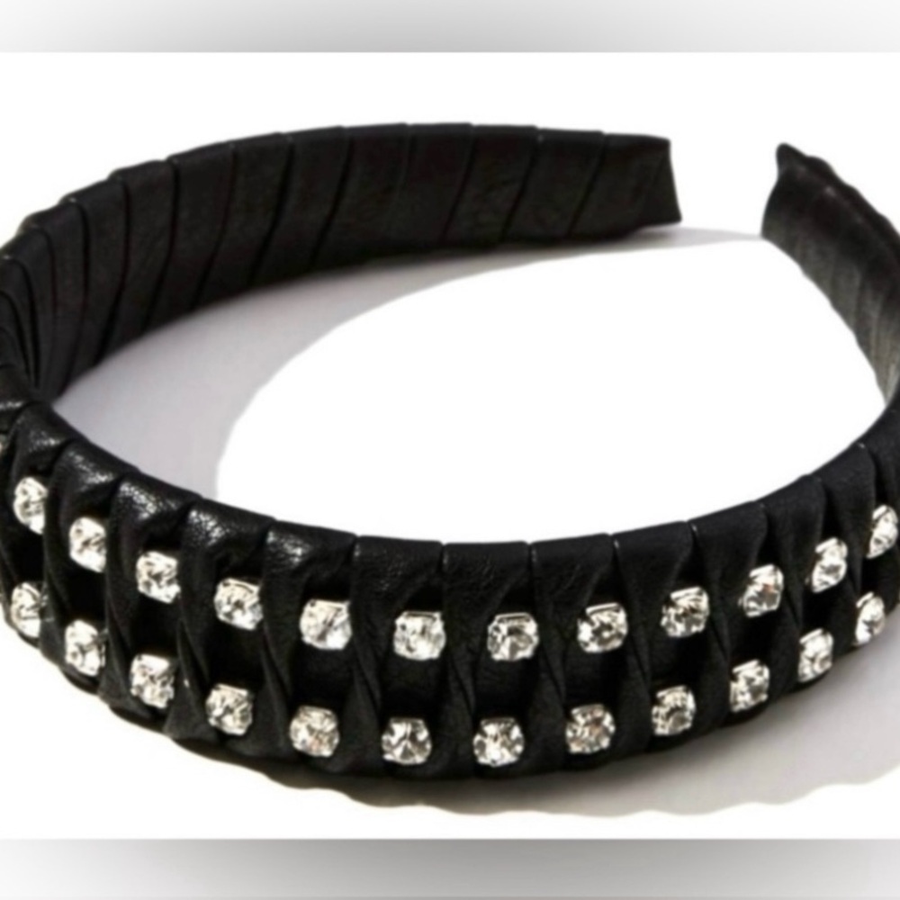 Anthropologie Leatherette Headband - Picture 2 of 9
